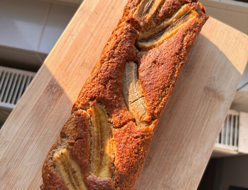 Bananenbrood met geraspte kokos en pure chocolade 🍫🍌